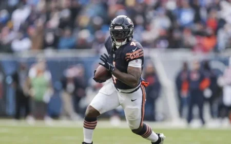 Bears-Ravens Inactives: Running Back D’Andre Swift Set to Play