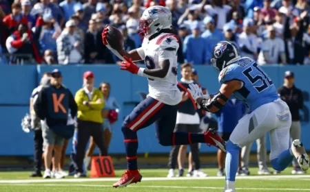 Mike Vrabel Criticizes Rhamondre Stevenson’s Risky Ball Handling Before Scoring