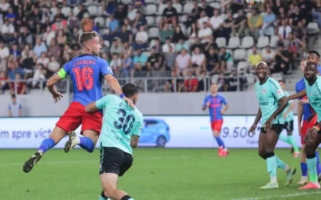 FCSB vs. UTA Live at 20:30 DGS 1: Champions Seek Crucial Points