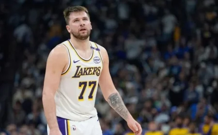 Lakers’ Doncic sidelined a week with finger sprain, leg contusion