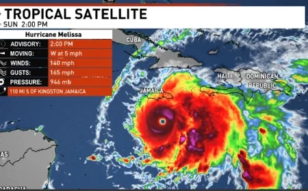 Hurricane Melissa targets Jamaica: Category 4, slow-moving, and potentially historic