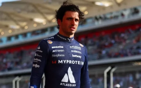Sainz Receives Five-Place Grid Penalty Following US Grand Prix