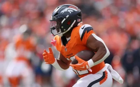 RJ Harvey’s 40-Yard TD Run Puts Broncos Ahead 7-3