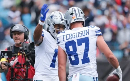 Jake Ferguson’s surge: Cowboys tight end turns extension into early-season production — and he’s active for Week 8