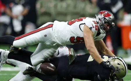 Anthony Nelson’s Interception Return Boosts Bucs to 7-0 Lead