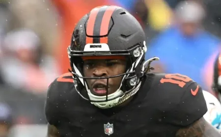 Quinshon Judkins injury: Browns rookie RB leaves with shoulder issue vs. Patriots — what it means for Cleveland’s depth chart
