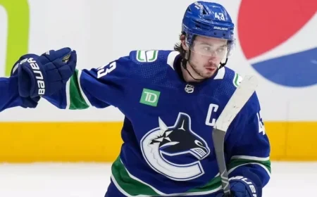 Canucks’ Hughes Misses Oilers Match Due to Lower-Body Injury