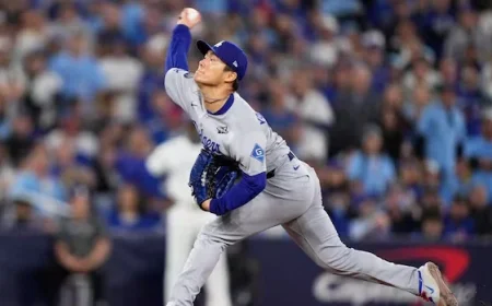 Yamamoto Dominates as Dodgers Defeat Blue Jays, Tie World Series