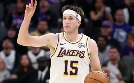 Reaves Scores Career-High 51 Points for Short-Handed Lakers