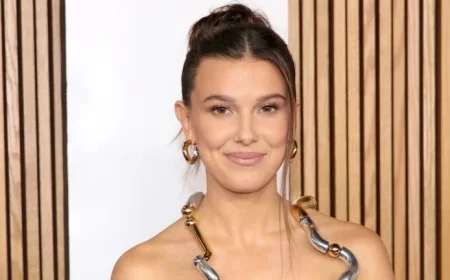 Millie Bobby Brown Inspires Halloween with Stylish Open-Back Black Dress