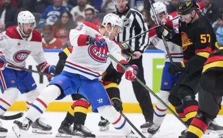 Demidov Shines with Three Points, Canadiens Triumph Over Canucks