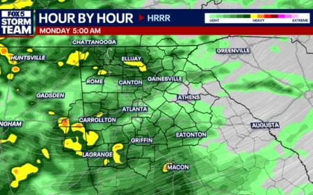 Widespread Rain to Drench Metro Atlanta from Sunday to Monday
