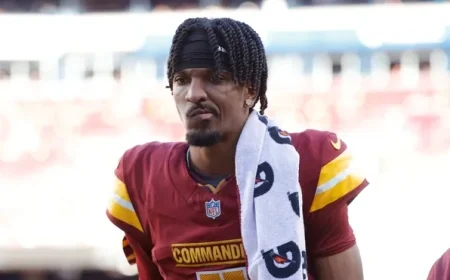 Jayden Daniels status today: ruled out for MNF vs. Chiefs, with Week 9 return in play pending hamstring tests