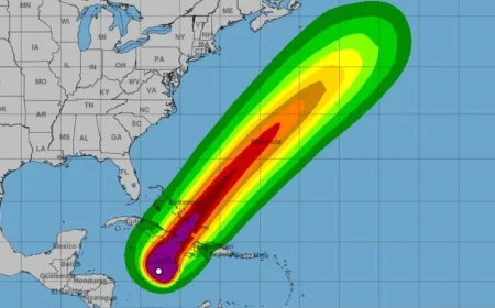 Hurricane Melissa track: Category 5 core scraping Jamaica tonight before turning toward Cuba and the SE Bahamas