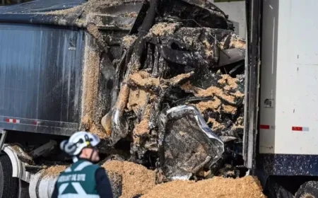 Tragic A-25 Truck Crash Shocks Employer After Trucker’s Death