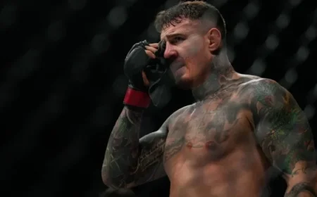 UFC 321: Aspinall Frustrated by Eye Poke Stoppage