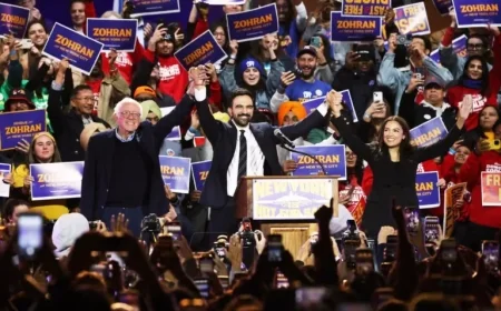 Zohran Mamdani Shakes Democratic Circle Leading New York Mayoral Race