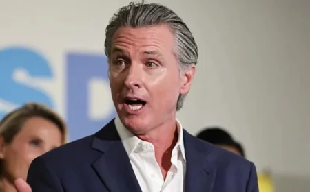 Gavin Newsom Criticizes Trump’s Ballroom as ‘Knock-Off Versailles’