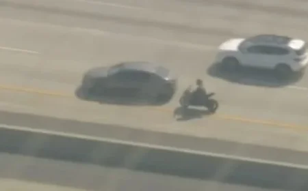 Off-Duty Officer Stops Motorcyclist Wanted for Killing California Deputy in Chase
