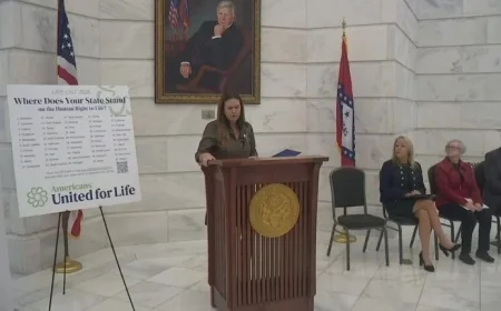 Arkansas Ranks as Top Pro-Life State in America for Sixth Year