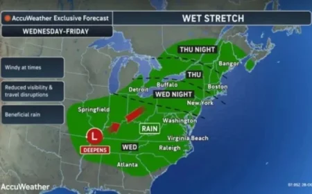 N.J. Storm Forecast: Up to 3 Inches of Rain, 40 mph Winds Expected