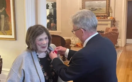 Manitoba Lieutenant-Governor Proudly Receives First Poppy of Season