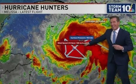 Hurricane Melissa Tracker Live: Catastrophic Category 5 Hammers Jamaica, Points Toward Cuba, Bahamas