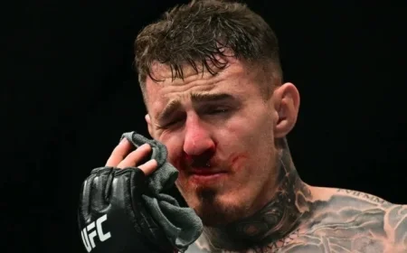 Matt Brown Defends Tom Aspinall Against UFC 321 Critics After Eye Poke Incident