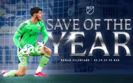 Roman Celentano Clinches 2025 MLS Save of the Year Award