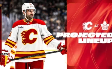 Flames vs. Maple Leafs: Projected Lineup for October 28, 2025