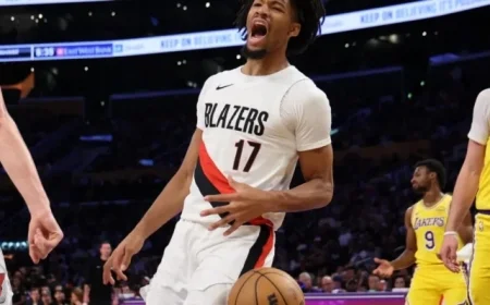 Shaedon Sharpe Sets Blazers Record in Win Over Lakers