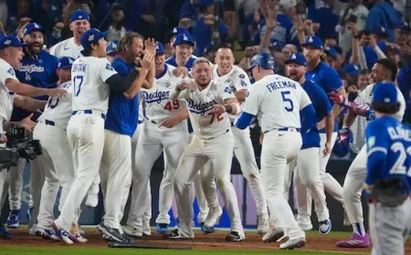 Toronto Blue Jays, LA Dodgers Deadlocked 5-5 in Ninth Inning Showdown