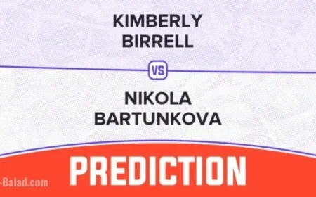 Kimberly Birrell Faces Nikola Bartunkova in 2025 WTA Chennai Showdown