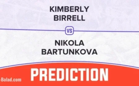 Kimberly Birrell Takes on Nikola Bartunkova in 2025 WTA Chennai Duel