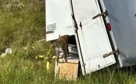Lab Monkeys Flee After Truck Overturns Near Heidelberg, Mississippi