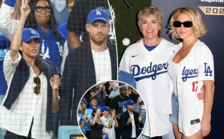 Meghan Markle and Prince Harry Attend World Series Game 4