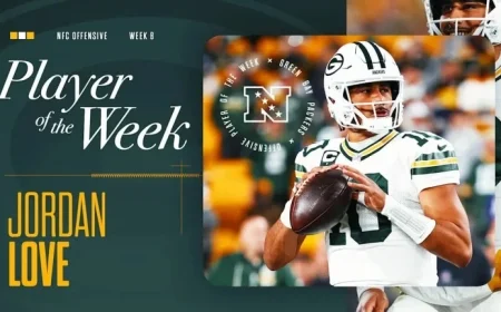 Packers’ Jordan Love Wins NFC Offensive Player of the Week Honor