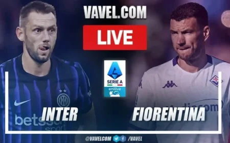 Inter vs Fiorentina: Live Score Updates in Serie A Showdown