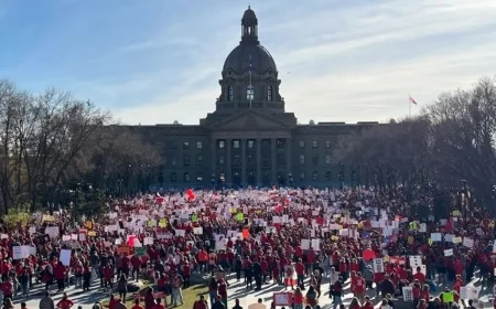 Alberta Federation of Labour mobilizes after province invokes notwithstanding clause to end teachers’ strike
