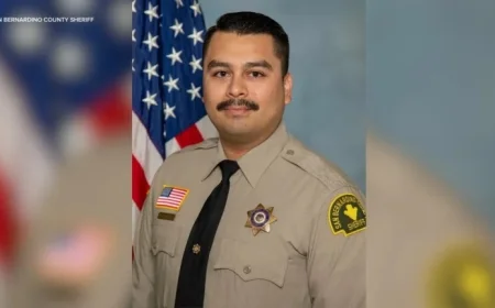 Vigil to Honor Deputy Andrew Nunez in Rancho Cucamonga