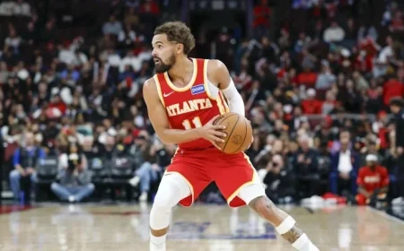 Hawks Sideline Trae Young Against Brooklyn with Knee Sprain