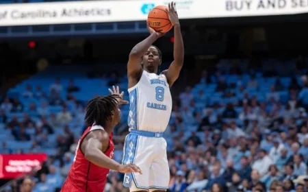 Tar Heels Dominate Rams in 95-53 Victory