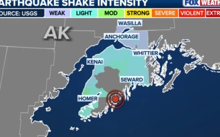 5.4 Earthquake Strikes, Shaking Southern Alaska’s Anchorage