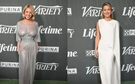 Sydney Sweeney Shines in Cowan Silver Dress at Power of Women 2025