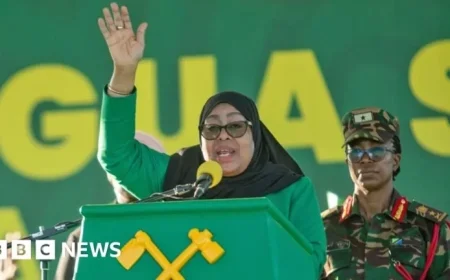 Tanzania’s Election Resembles Coronation for President Samia Suluhu Hassan