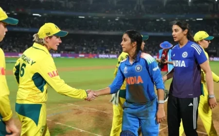 Rodrigues Shines as India Overpowers Australia in WWC Semi-Final Clash