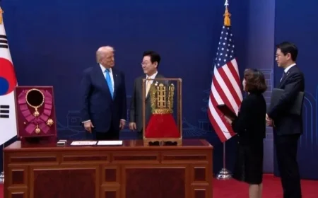 South Korea Awards Trump with Gold Crown
