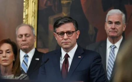 Johnson Claims House GOP ‘Fed Up’ with Shutdown at News Conference