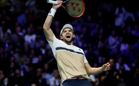 Sinner Reaches First Quarterfinal in Paris, Joining Shelton and De Minaur