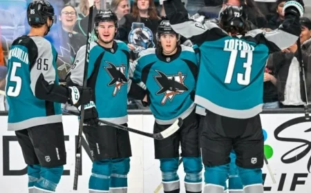 Sharks Dominate Devils 5-2 in Thrilling Victory